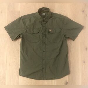 Carhartt Force Rugged Flex Relaxed Fit Short Sleeve Button Up Shirt